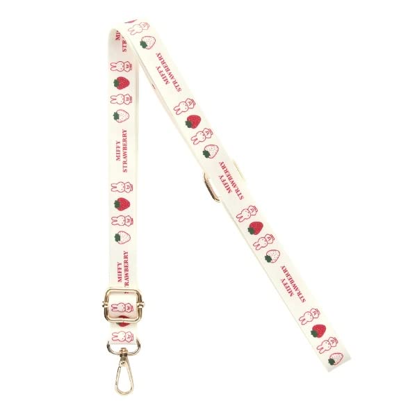 [Inglem] Miffy /Shoulder Strap/MIFFY STRAWBERRY_1 [Item]